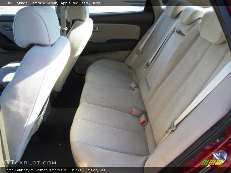 Apple Red Pearl / Beige 2008 Hyundai Elantra SE Sedan