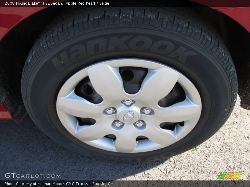 Apple Red Pearl / Beige 2008 Hyundai Elantra SE Sedan