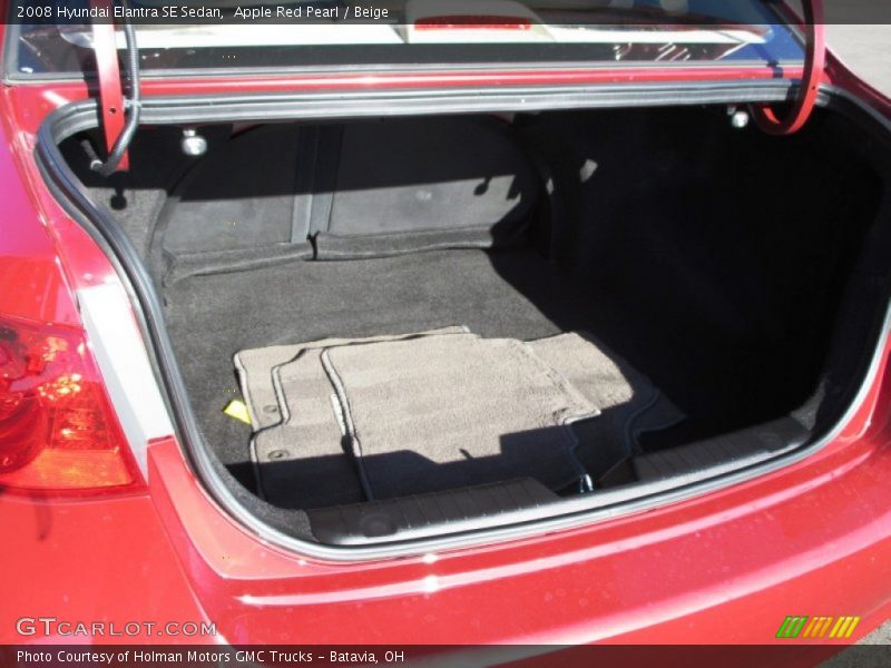 Apple Red Pearl / Beige 2008 Hyundai Elantra SE Sedan