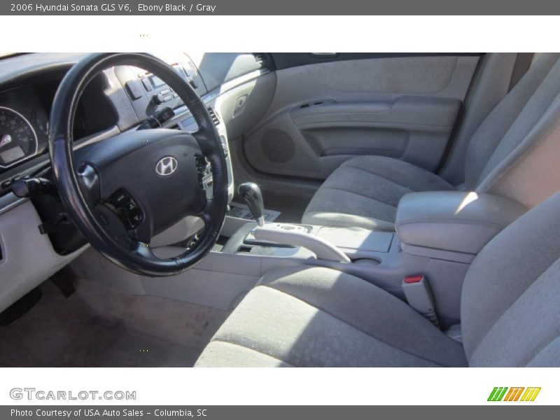 Ebony Black / Gray 2006 Hyundai Sonata GLS V6