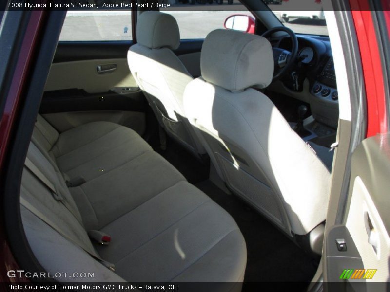 Apple Red Pearl / Beige 2008 Hyundai Elantra SE Sedan