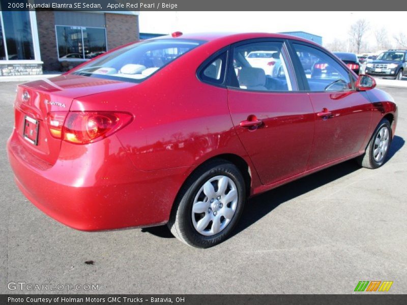 Apple Red Pearl / Beige 2008 Hyundai Elantra SE Sedan