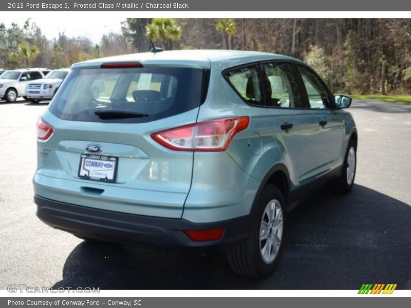Frosted Glass Metallic / Charcoal Black 2013 Ford Escape S