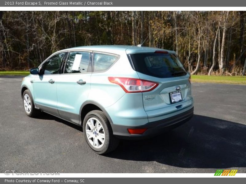 Frosted Glass Metallic / Charcoal Black 2013 Ford Escape S