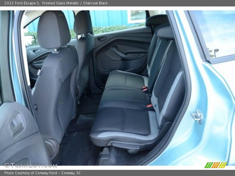 Frosted Glass Metallic / Charcoal Black 2013 Ford Escape S