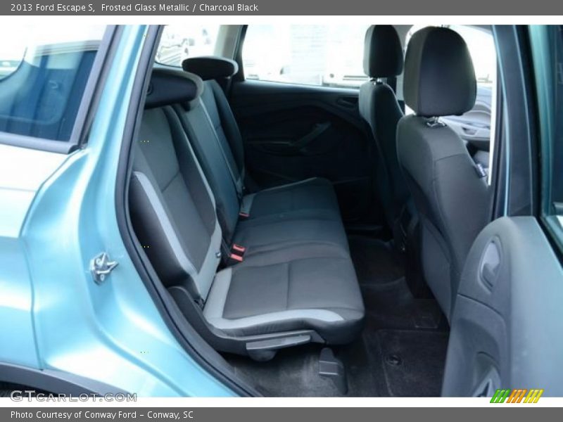 Frosted Glass Metallic / Charcoal Black 2013 Ford Escape S