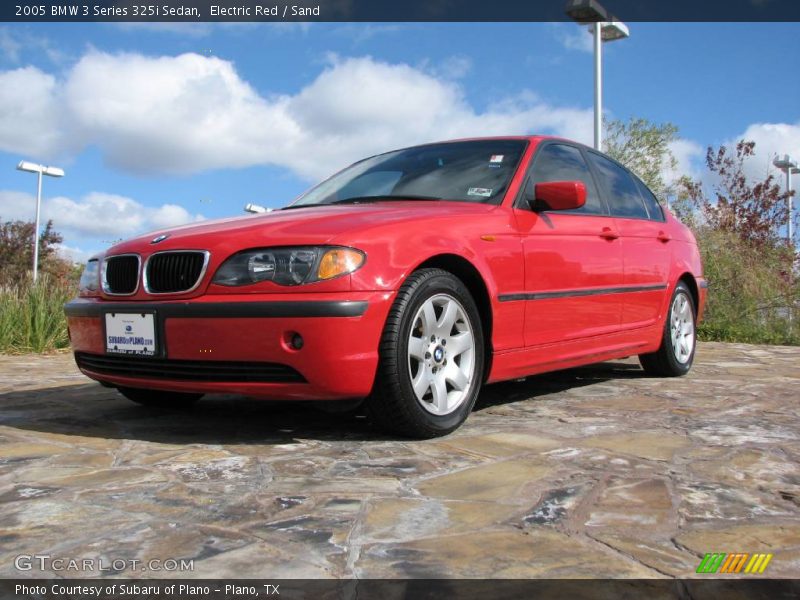 Electric Red / Sand 2005 BMW 3 Series 325i Sedan