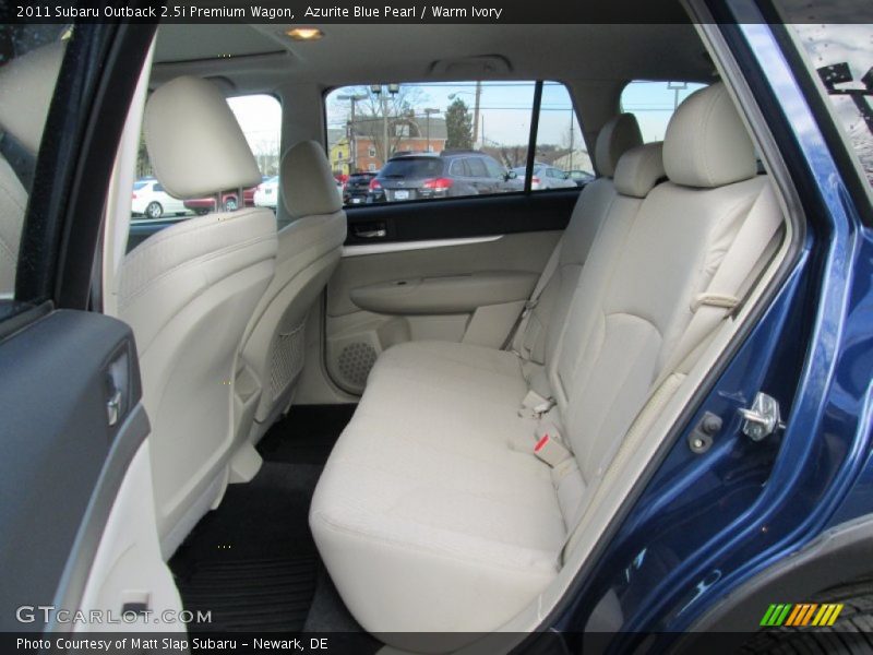 Azurite Blue Pearl / Warm Ivory 2011 Subaru Outback 2.5i Premium Wagon