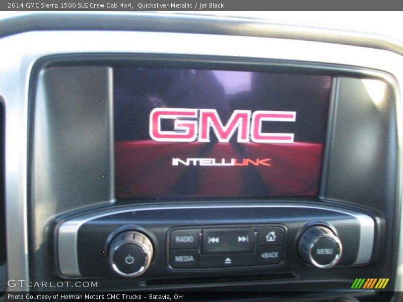 Quicksilver Metallic / Jet Black 2014 GMC Sierra 1500 SLE Crew Cab 4x4