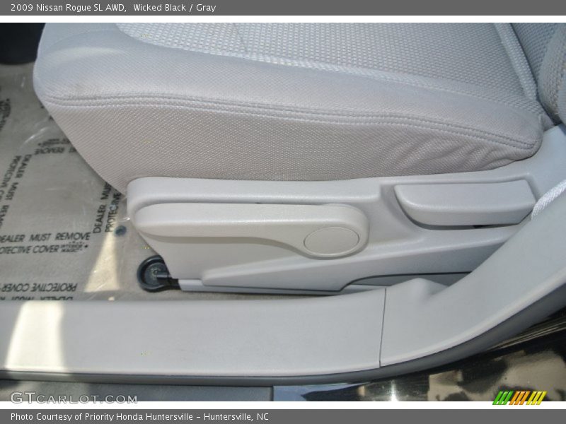 Wicked Black / Gray 2009 Nissan Rogue SL AWD