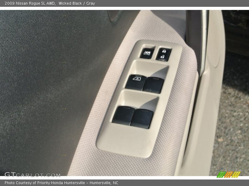 Wicked Black / Gray 2009 Nissan Rogue SL AWD