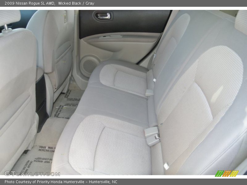 Wicked Black / Gray 2009 Nissan Rogue SL AWD