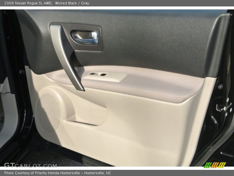 Wicked Black / Gray 2009 Nissan Rogue SL AWD