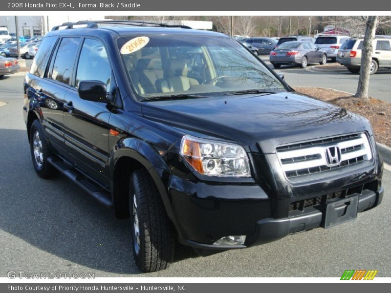 Formal Black / Saddle 2008 Honda Pilot EX-L