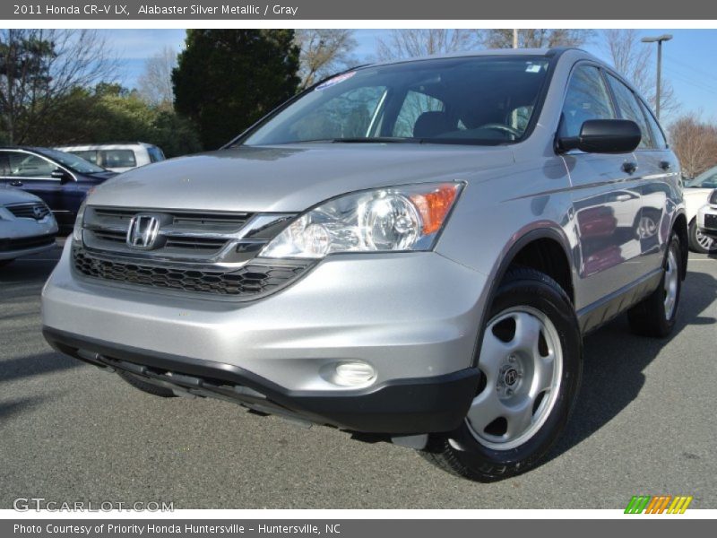 Alabaster Silver Metallic / Gray 2011 Honda CR-V LX