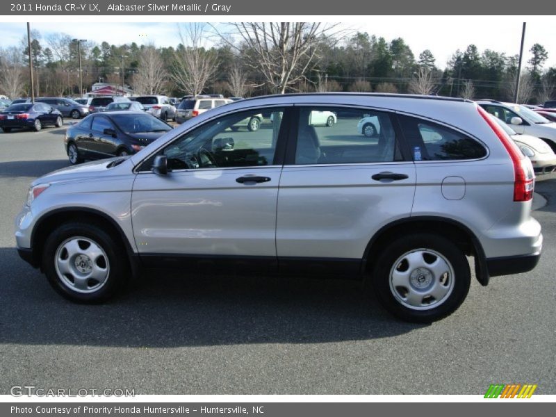 Alabaster Silver Metallic / Gray 2011 Honda CR-V LX