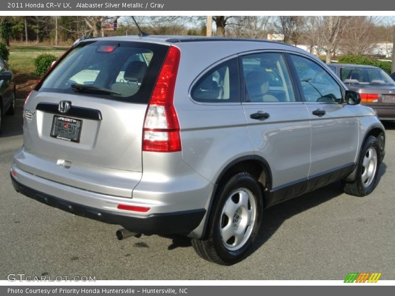 Alabaster Silver Metallic / Gray 2011 Honda CR-V LX