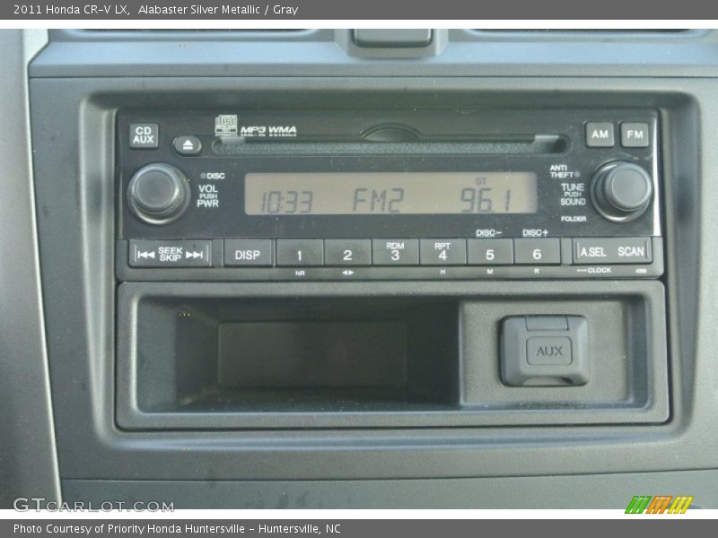Alabaster Silver Metallic / Gray 2011 Honda CR-V LX
