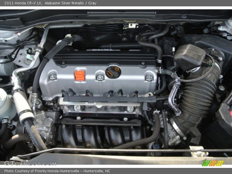Alabaster Silver Metallic / Gray 2011 Honda CR-V LX