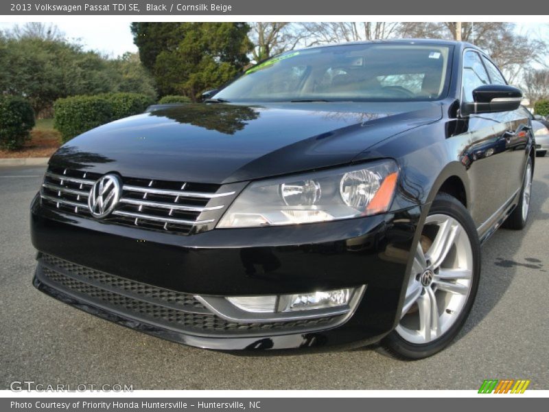 Black / Cornsilk Beige 2013 Volkswagen Passat TDI SE