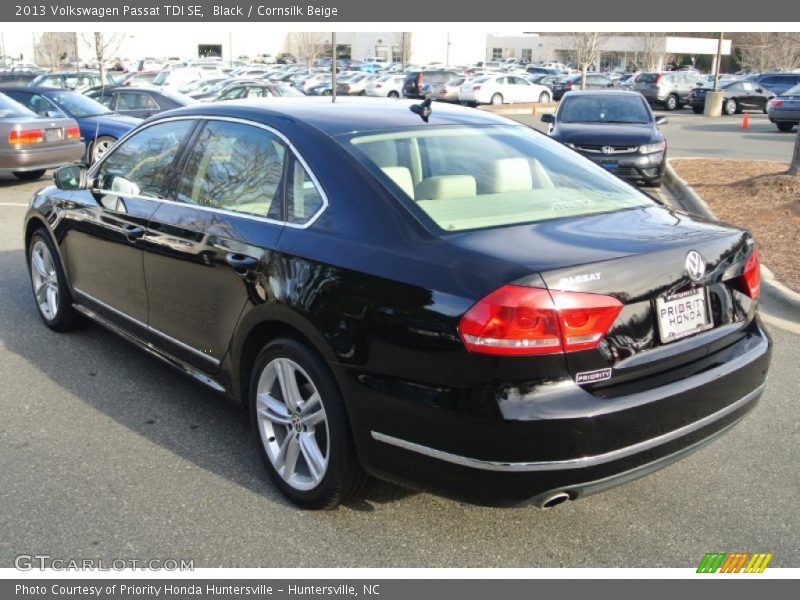 Black / Cornsilk Beige 2013 Volkswagen Passat TDI SE