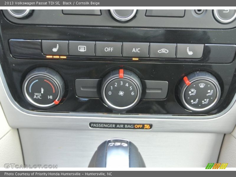 Black / Cornsilk Beige 2013 Volkswagen Passat TDI SE