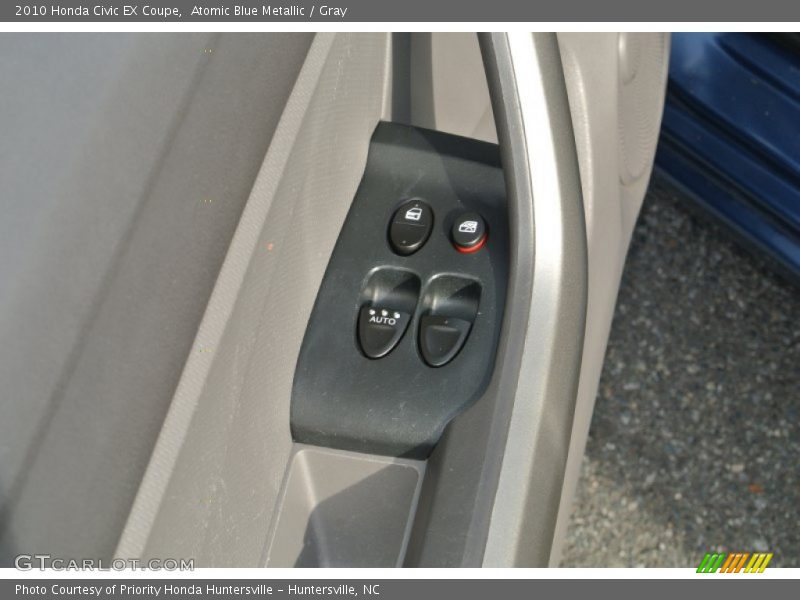 Atomic Blue Metallic / Gray 2010 Honda Civic EX Coupe