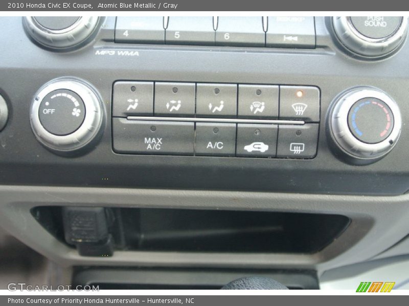 Atomic Blue Metallic / Gray 2010 Honda Civic EX Coupe