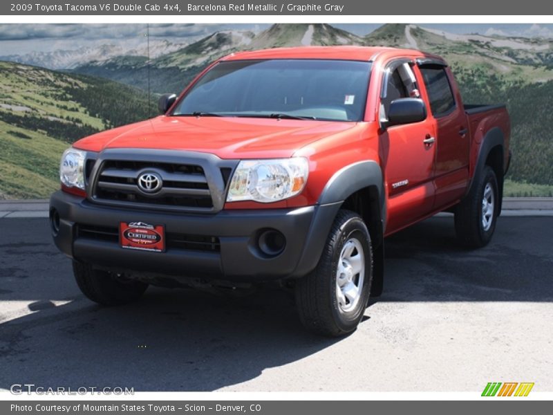 Barcelona Red Metallic / Graphite Gray 2009 Toyota Tacoma V6 Double Cab 4x4