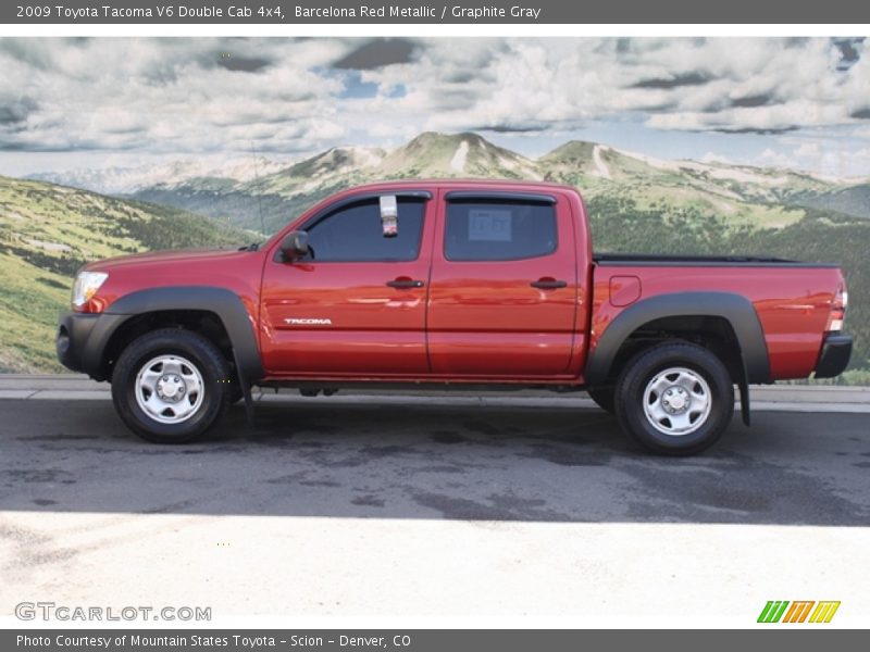 Barcelona Red Metallic / Graphite Gray 2009 Toyota Tacoma V6 Double Cab 4x4