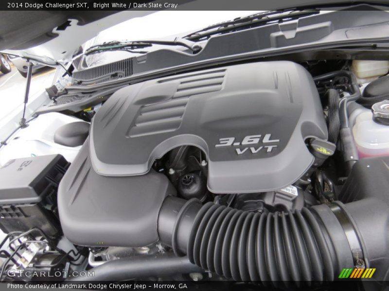 Bright White / Dark Slate Gray 2014 Dodge Challenger SXT