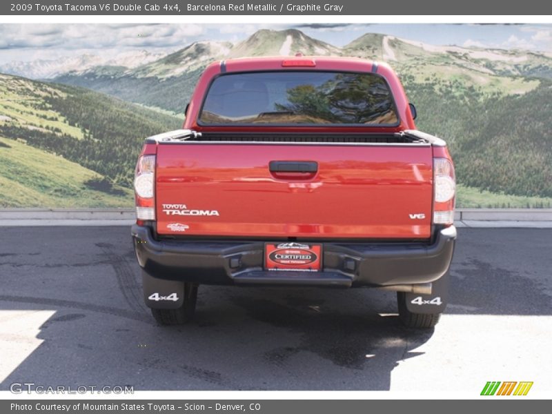 Barcelona Red Metallic / Graphite Gray 2009 Toyota Tacoma V6 Double Cab 4x4