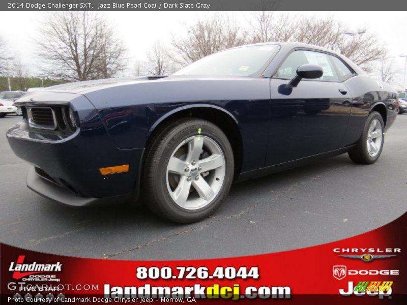 Jazz Blue Pearl Coat / Dark Slate Gray 2014 Dodge Challenger SXT