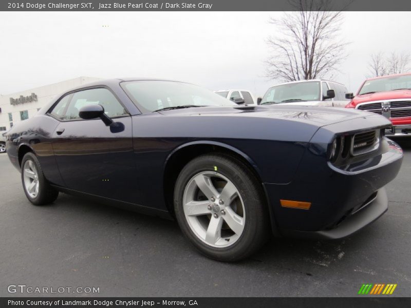 Jazz Blue Pearl Coat / Dark Slate Gray 2014 Dodge Challenger SXT
