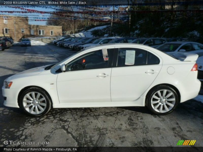  2009 Lancer GTS Wicked White Satin