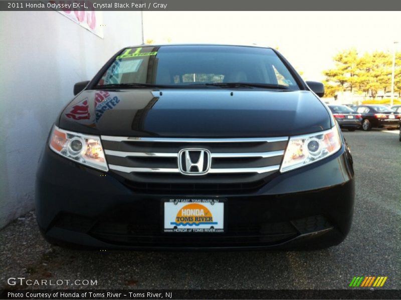 Crystal Black Pearl / Gray 2011 Honda Odyssey EX-L