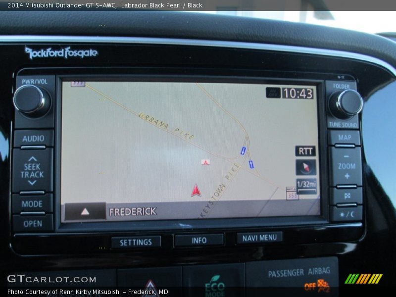 Labrador Black Pearl / Black 2014 Mitsubishi Outlander GT S-AWC