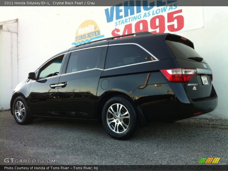 Crystal Black Pearl / Gray 2011 Honda Odyssey EX-L