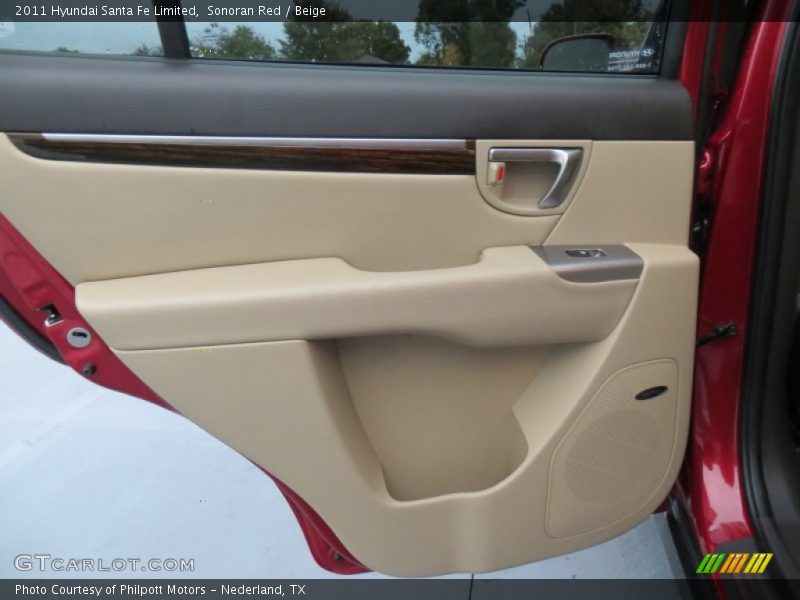 Sonoran Red / Beige 2011 Hyundai Santa Fe Limited