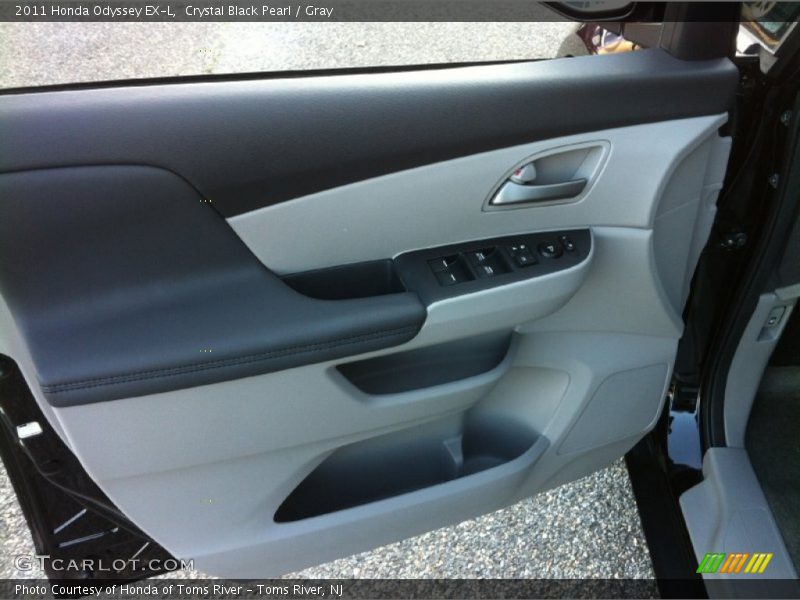 Crystal Black Pearl / Gray 2011 Honda Odyssey EX-L