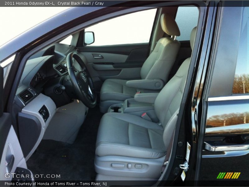 Crystal Black Pearl / Gray 2011 Honda Odyssey EX-L