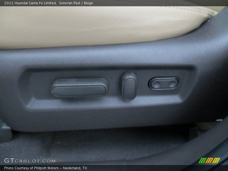 Sonoran Red / Beige 2011 Hyundai Santa Fe Limited