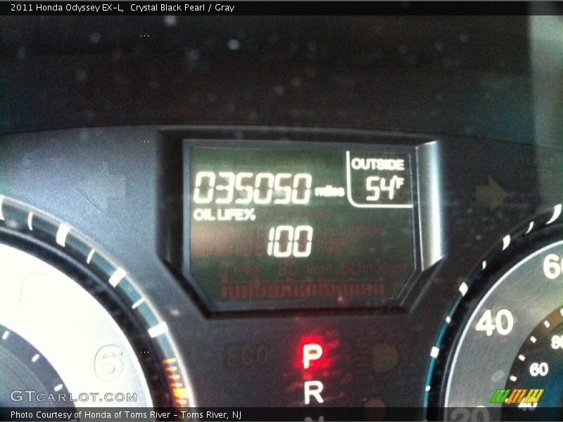 Crystal Black Pearl / Gray 2011 Honda Odyssey EX-L
