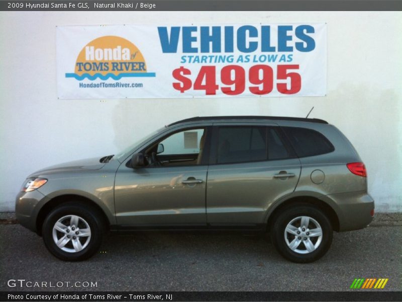 Natural Khaki / Beige 2009 Hyundai Santa Fe GLS