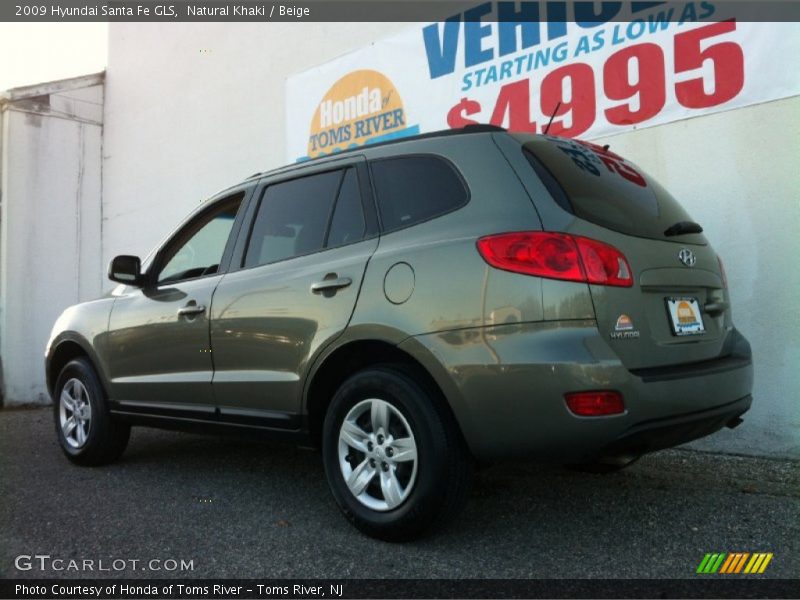 Natural Khaki / Beige 2009 Hyundai Santa Fe GLS
