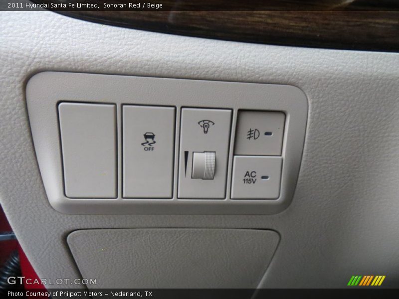 Sonoran Red / Beige 2011 Hyundai Santa Fe Limited