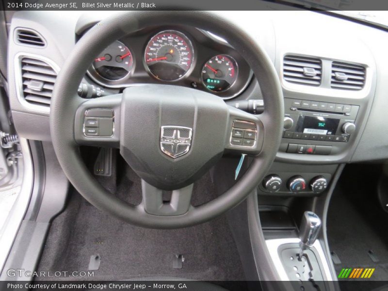 Billet Silver Metallic / Black 2014 Dodge Avenger SE