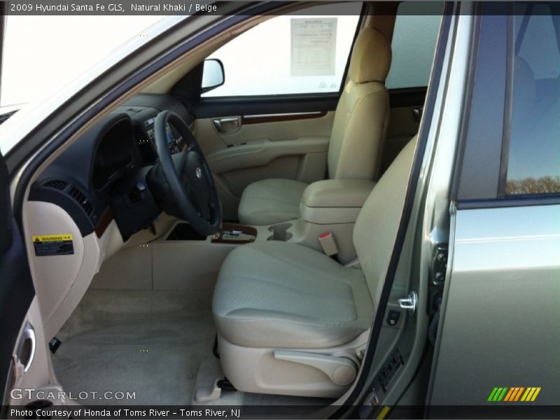 Natural Khaki / Beige 2009 Hyundai Santa Fe GLS