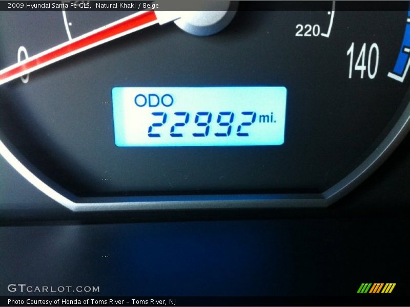 Natural Khaki / Beige 2009 Hyundai Santa Fe GLS