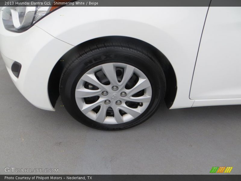 Shimmering White / Beige 2013 Hyundai Elantra GLS